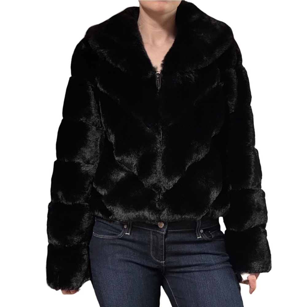 NWT✨ | Sofia Jeans by Sofia Vergara | Faux Fur Zip Front Chubby Jacket
